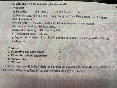 Đất ngay chợ Thanh Quýt kinh doanh sầm uất.