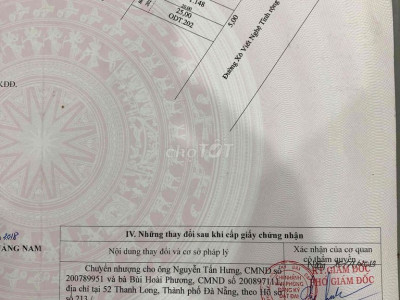 Đất mặt tiền Xô Viết Nghệ Tĩnh. Hội An. Quảng Nam