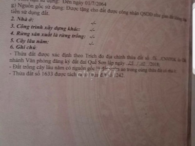 Cần bán nhanh lô Hương An 384m2 ONT giá sụp hầm.