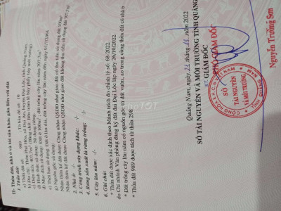 Đất  Thổ cư 400m2 đã có sổ