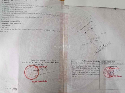 Bán lô đất mặt tiền Thăng Bình-Đà Nẵng