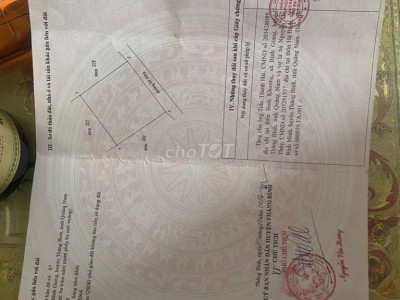 Hàng Hiếm! Bình Giang TB  giá 190 tr.DT 19*18 .