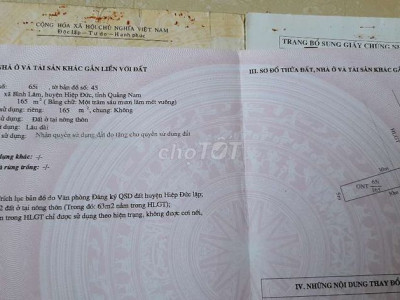 Bán lô đất ở. Có 2 lô liền kề