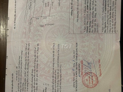 BÁN LÔ QUẾ SƠN - QUẢNG NAM 2 MẶT TIỀN - 168M2 GIÁ 275 TRIỆU GIÁ RẺ 275