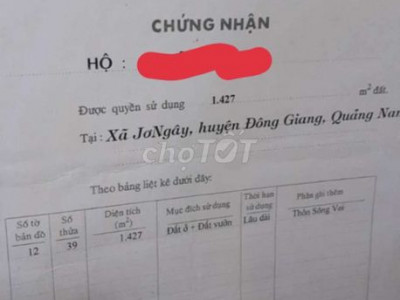chính chủ cần bán lô đất mặt tiền đường ql 14g sổ hơn 1500m có 400m ở