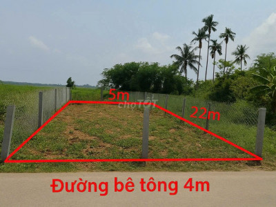 Chính chủ cần bán gấp đất thổ cư dt 110 m2, sắn sổ Đường Quốc Lộ 1A