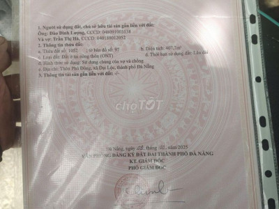 Bán lô đôi 407m 100% đất ở cực đẹp phù hợp xây biệt thự hoặc nhà nghỉ