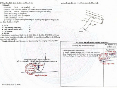 CẦN BÁN LÔ ĐẤT MẶT ĐƯỜNG NHỰA 7M ĐIỆN TIẾN.  ĐỐI DIỆN SÂN VẬN ĐỘNG