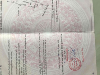 Đất sổ đỏ 100m2, đường Nông Cống, thị trấn Nam Phước