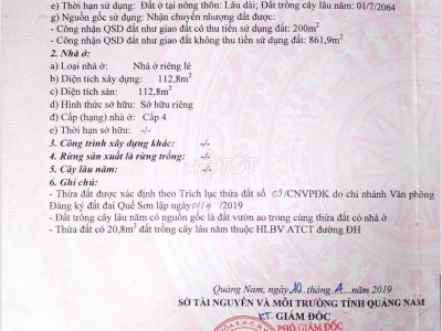 Đất MT đường chính ĐH Quế Xuân 2, DT 1062m2, 200m2 đất ở, chỉ 1,3tr/m2