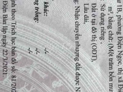 Chính chủ cần bán lô đất gần FPT Đà Nẵng