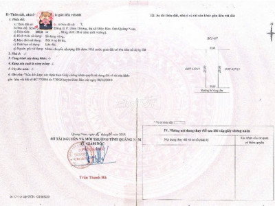 200m2 thổ cư đất ven biển- giữa Đà Nẵng- Hội An