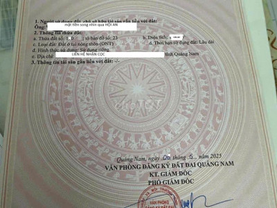 Cô 4 cần tiền làm nhà chống Bão, Bán MT Đường8m nhìn qua phố cổ Hội An