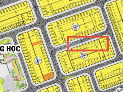 KĐT số 4: Dt 171m2, gần trục đường 10,5m.