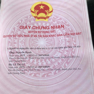 Đất Cẩm Thanh- Hội An