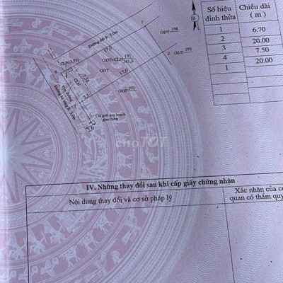 Bán lô góc. KP 7 TT Hà Lam