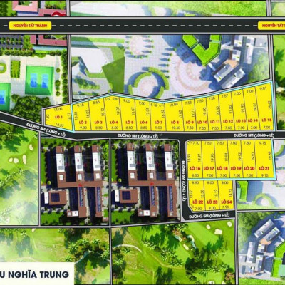 KDC Nghĩa Trung Villa House-Ái Nghĩa Ngang 8m5/lô