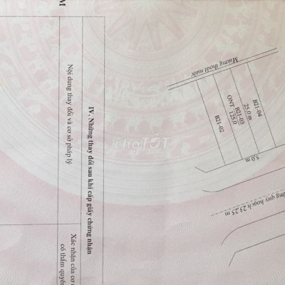 Đất ở lâu dài 125m2, Đường Dũng Sỹ Điện Ngọc