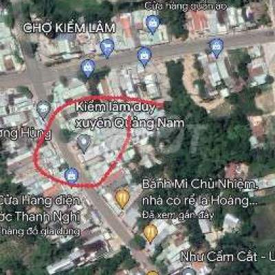 Bán  1 cặp đất mặt tiền gần chợ Kiểm Lâm