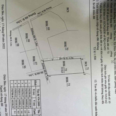 bán đất trồng cây hàng năm điện tiến - điện bàn