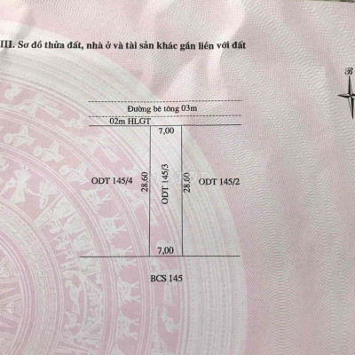 Bán lô đất đường bê tông điện nam bắc