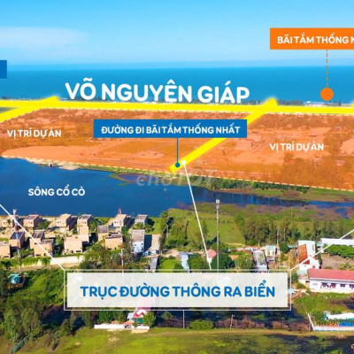 bán đất view sông Cổ Cò-gần biển hà My 130m2 800tr