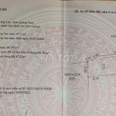 5x25 - 100m2 ONT - Cần bán nhanh trong tuần
