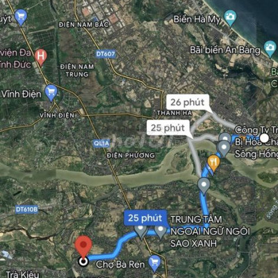 Cần bán lô đất 250tr/120m2 đường Hùng Vương