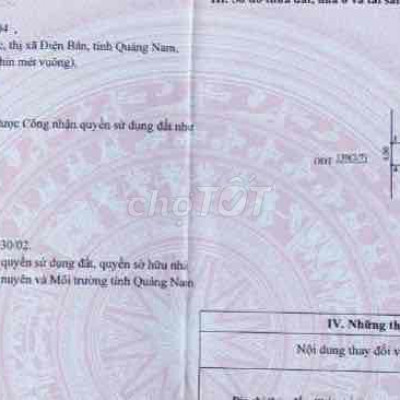 Bán lô đất khu ngân Câu-Ngân Gian-Quảng Nam