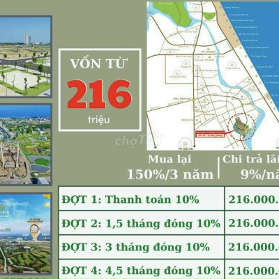 216tr sở hữu đất nền Điện Ngọc cách FPT ĐN 2km