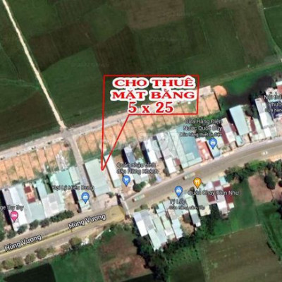 Cho thuê mặt bằng đường Hùng Vương