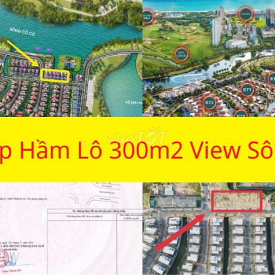 Sầm hầm lô 400m2 View Sông đối diện sân golf BRG