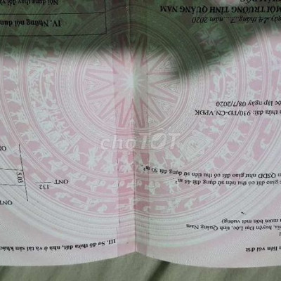Cần bán lô đất 100m nở hậu TT Ái nghĩa đại lộc