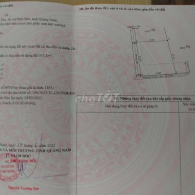 Cần bán gấp lô đất thổ cư