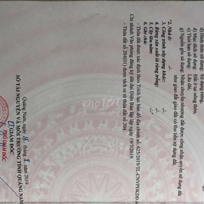 Đất Điện Hoà diện tích to