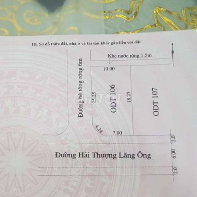 Bán lô đất 180m2, 3 mặt tiền cực đẹp TP. Hội An.