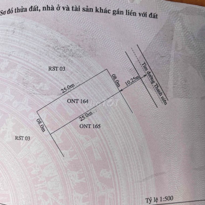 Đất thổ cư 200m bìa riêng chính chủ. nam hội an