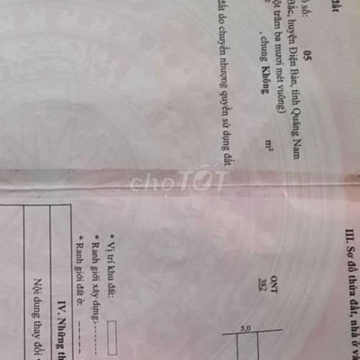 Bán lô đất tại điện Nam bắc