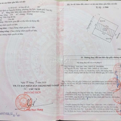 CẦN BÁN GẤP ĐẤT NỀN DỰ ÁN TẠI TAM KỲ