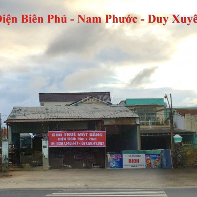 CHO THUÊ MẶT BẰNG DT 14x20m NAM PHƯỚC,DUY XUYÊN,QN