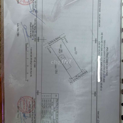 Lô đất 2 mặt tiền DT400m2(9*45),phường điện dương