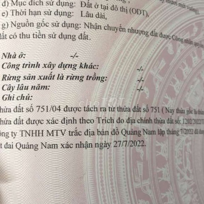 Đât diện tích lớn 270m2