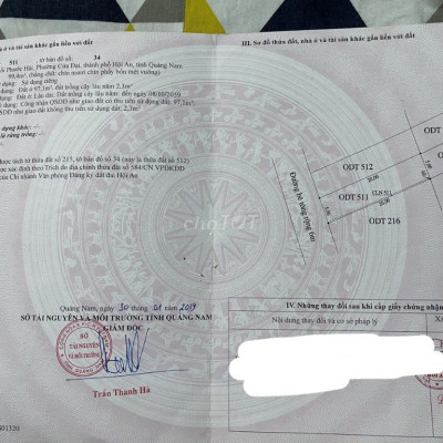 Bán đất biển Cửa Đại Hội An