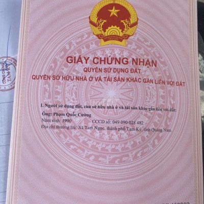 Quá Sốc Tam Kỳ ,Tam Ngọc,DT 25*40 đất ở Vườn