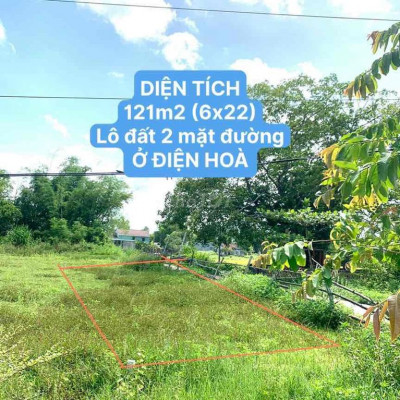 Bán 121m2 . 2 mặt đường 4m và 3m gần chợ Lệ Trạch