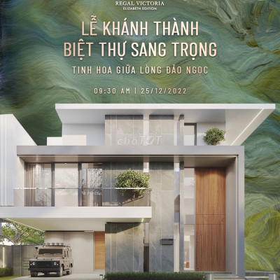 Biệt thự đảo ngọc Regal Victoria 427m2 mặt kênh