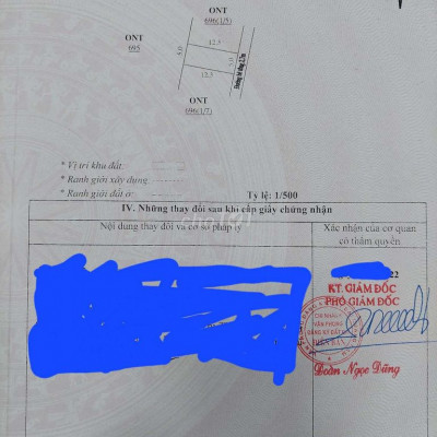 Đất kiệt bê tông đối diện trường Đại Học Nội Vụ