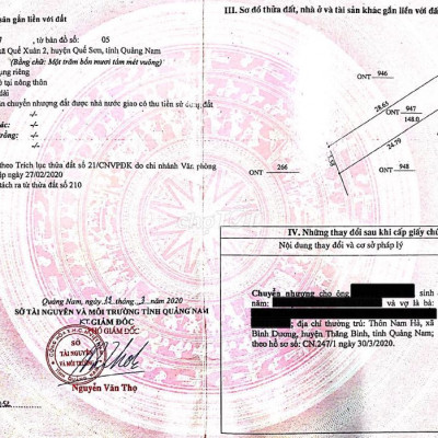 Bán nhanh đất 148m2 Quế Xuân 2 Quế Sơn Quảng Nam