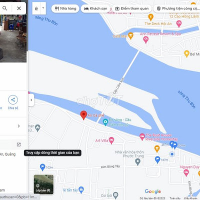 Đất cầu sắt Cẩm Kim 2 mặt tiền view sông view lúa