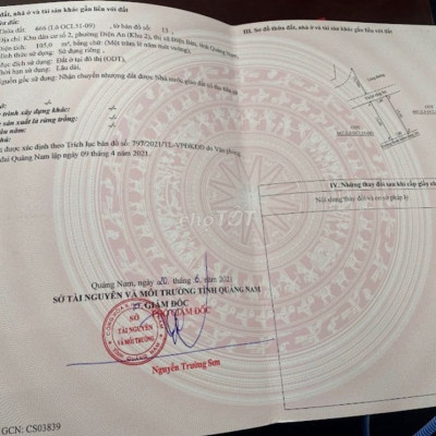 đất nền dự án khu dân cư số 2, thị xã Điện Bàn